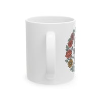 Image 3 of Best Mom Ever Floral Wreath Mug | Ceramic Coffee Cup
