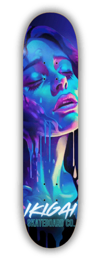 GRATEFUL FACIAL graphic logo skateboard deck
