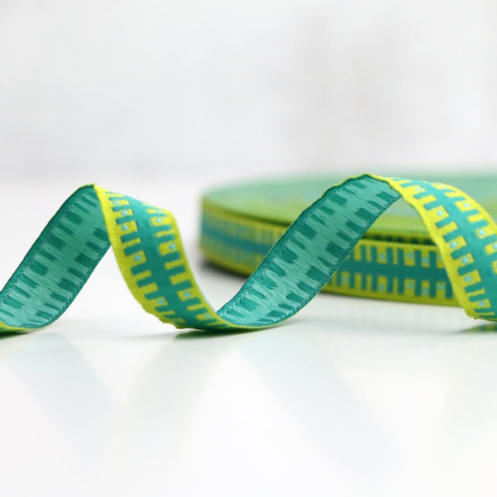 Image of Stitched Stem 1/2" Wide Ribbon  2 Yard Cuts