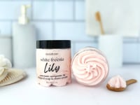 Image 4 of White Freesia Lily Whipped Soap or Foaming Sugar Scrub | Main Character Energy