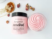 Image 3 of Bergamot & Rosebud Whipped Soap and Creamy Foaming Sugar Scrub | Bye Felicia