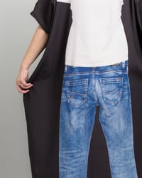 Image 5 of Jeans + Tee Caftan (Black) Preorder