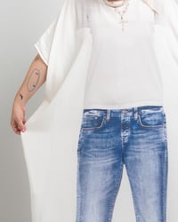 Image 5 of Jeans + Tee Caftan (White) Preorder