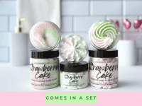 Image 4 of Strawberry Poundcake Whipped Argan Oil Body Butter Cream | Vegan