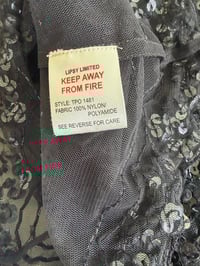 Image 3 of 00s Lipsy Black Beaded Asymmetrical Hem Cami 