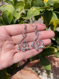 Image 2 of Silver Spiral Earrings 