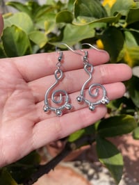 Image 3 of Silver Spiral Earrings 