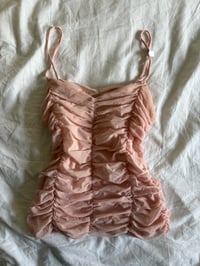 Image 1 of 00s Baby Pink Ruched Cami 