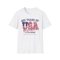 Image 1 of "MURPHY NC"  USA Freedom T-Shirt — 250 Years of USA (1776–2026) OPTION A