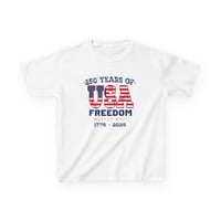 Image 1 of "MURPHY NC" Kids USA Freedom T‑Shirt — 250 Years of USA (1776–2026) OPTION B