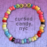 Image 1 of LOVE Bracelet: Colorful Pony and Alphabet Beads