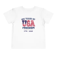 Image 1 of "MURPHY NC" Toddler Tee — "250 Years of USA Freedom" Patriotic 1776–2026 OPTION B