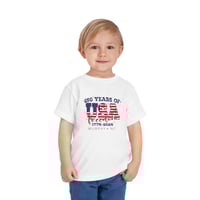 Image 2 of "MURPHY NC" Toddler Tee — "250 Years of USA Freedom" Patriotic 1776–2026 OPTION A