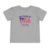 Image 3 of "MURPHY NC" Toddler Tee — "250 Years of USA Freedom" Patriotic 1776–2026 OPTION A