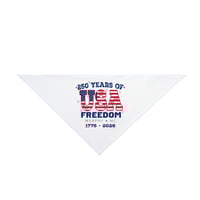 Image 1 of "MURPHY NC" Patriotic USA Freedom Pet Bandana — 250 Years 1776–2026 OPTION B