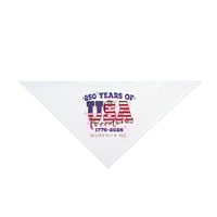 Image 1 of "MURPHY NC" Patriotic USA Freedom Pet Bandana — 250 Years 1776–2026 OPTION A
