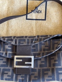 Image 2 of Fendi Zucca Double Flap Bucket Bag