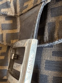 Image 6 of Fendi Zucca Double Flap Bucket Bag