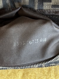 Image 8 of Fendi Zucca Double Flap Bucket Bag