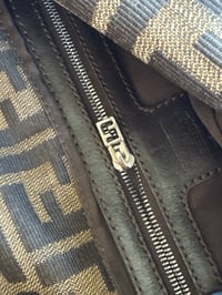 Image 9 of Fendi Zucca Double Flap Bucket Bag