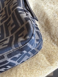 Image 10 of Fendi Zucca Double Flap Bucket Bag