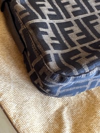 Image 11 of Fendi Zucca Double Flap Bucket Bag