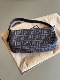 Image 12 of Fendi Zucca Double Flap Bucket Bag