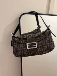 Image 14 of Fendi Zucca Double Flap Bucket Bag