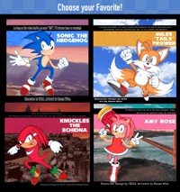 Image 1 of Sonic - Hero & Dark (Choose a Design)