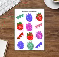 Image 3 of Love You - Strawbs and Teeth Sticker Sheet 