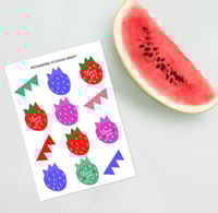 Image 4 of Love You - Strawbs and Teeth Sticker Sheet 