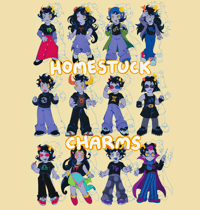 Image 1 of [PREORDER] Homestuck Yellow Acrylic Charms 