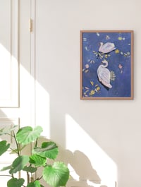 Image 2 of Fine art print | Swans & Leaves