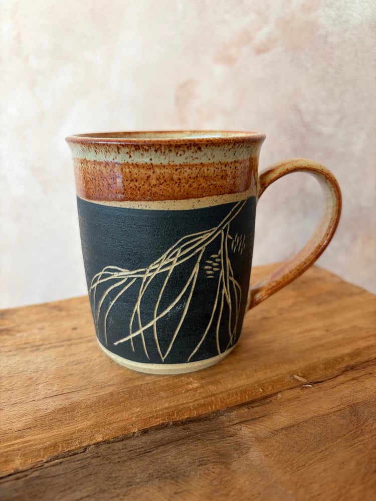 Image of Carved Botanical Mug 3 - Casuarina