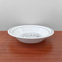 Image 1 of Arabia Finland Krokus Black and White Soup Plate