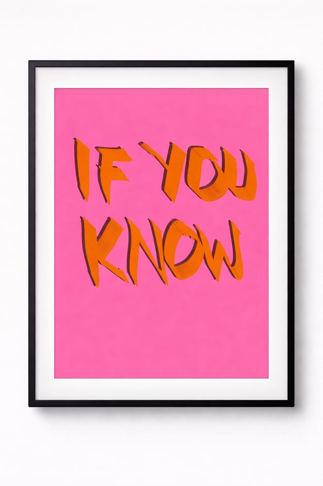 Image of If you know 