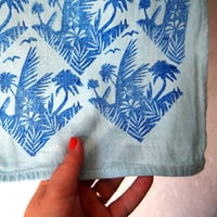 Image 3 of Palmwind / Küchentuch blautürkis