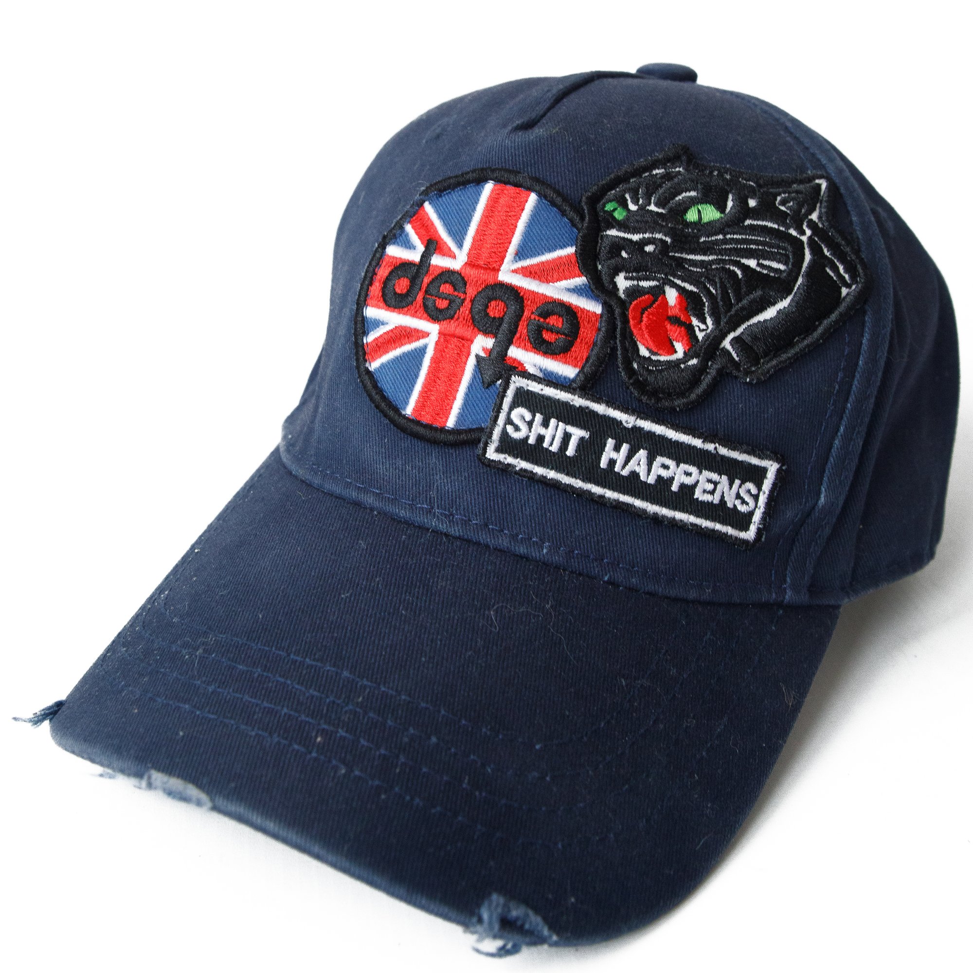 Image of Dsquared2 'Shxt Happens' Patch Navy Cap