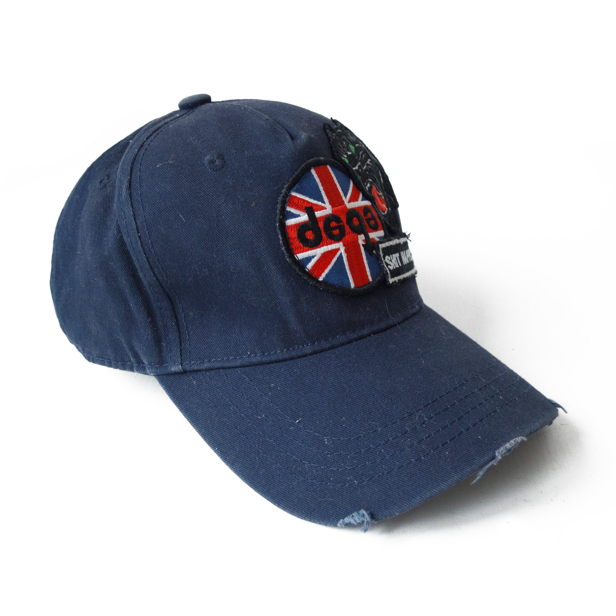 Image of Dsquared2 'Shxt Happens' Patch Navy Cap