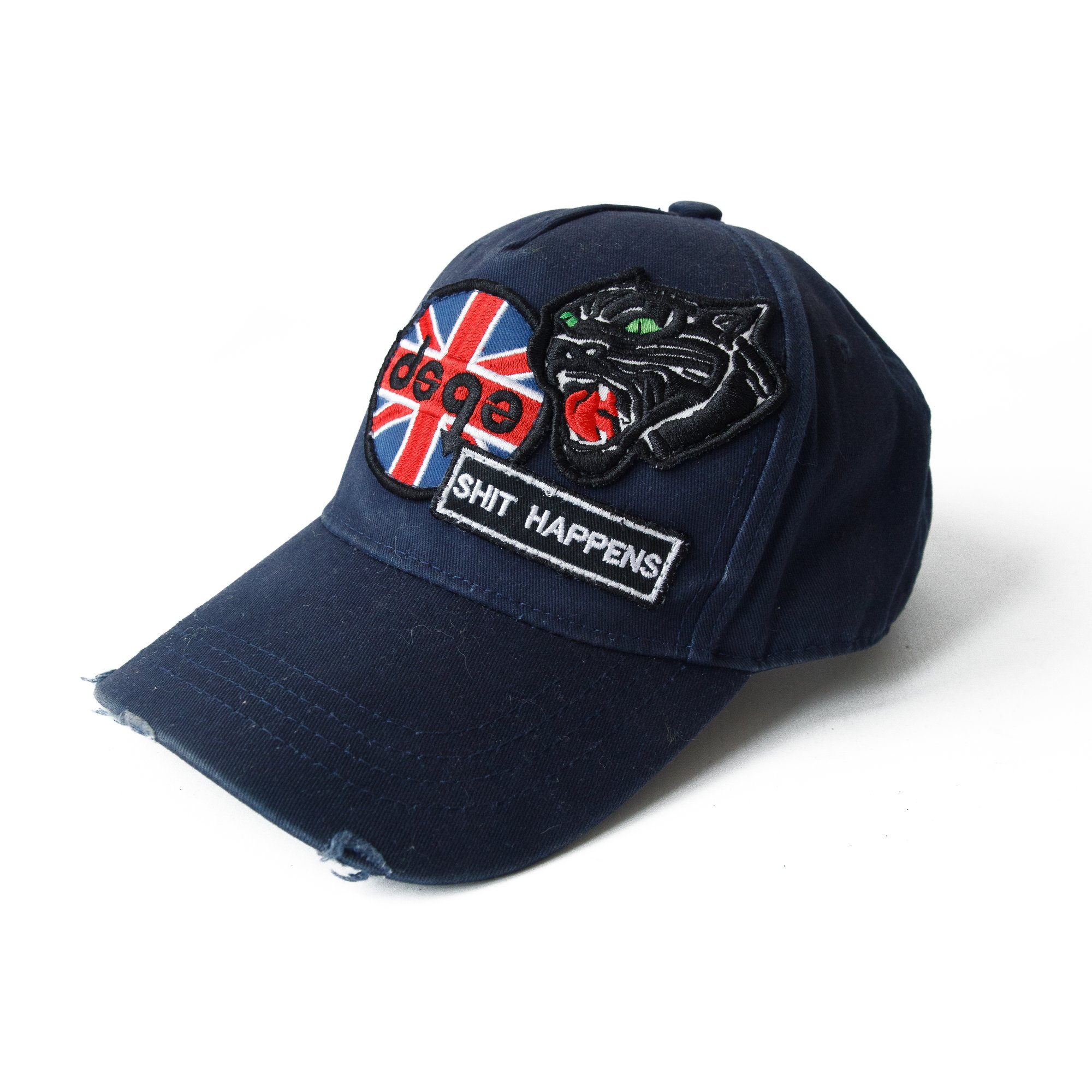 Image of Dsquared2 'Shxt Happens' Patch Navy Cap