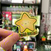 Image 2 of DEAD INSIDE - STICKER FLUO