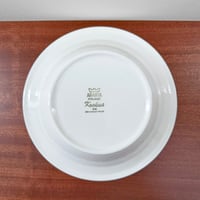 Image 3 of Arabia Finland Krokus Black and White Grey Rim Soup Plate