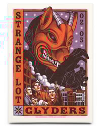 Image 1 of Strange Lot + Glyders | 50x70 cm Screen print
