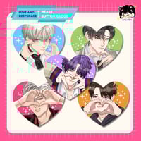LOVE AND DEEPSPACE: Heart Button Badge