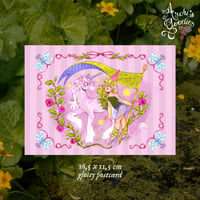 Image 1 of Glossy Postcard | "Carriers of Spring" 🗝️⋆｡𖦹°‧
