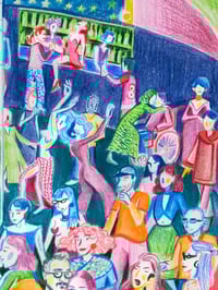 Image 3 of Boîte de Nuit Monkey Mokiki - Giclée - LIMITED EDITION PRINT