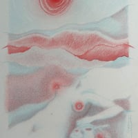 Image 2 of Femme, Café, Montagnes - A4 - RISO PRINT