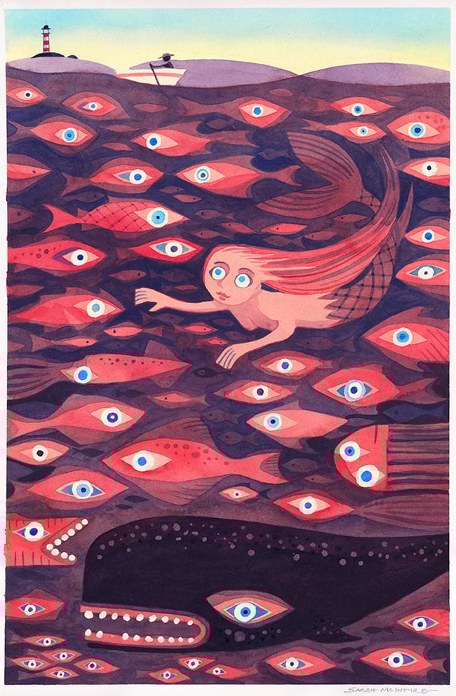 Original painting: Mysteries of the Deep