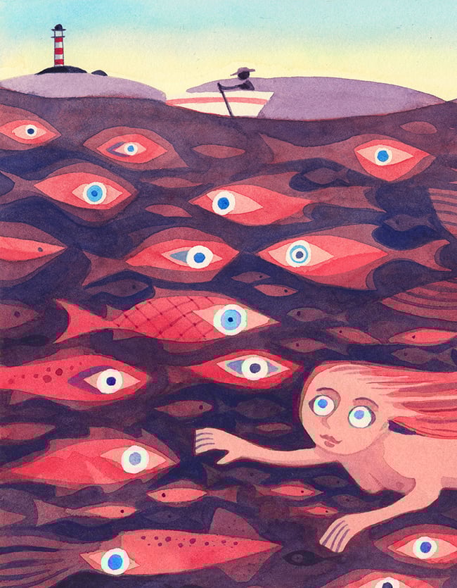 Original painting: Mysteries of the Deep