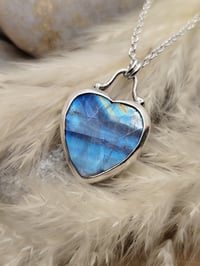 Image 1 of Rainbow Moonstone Heart